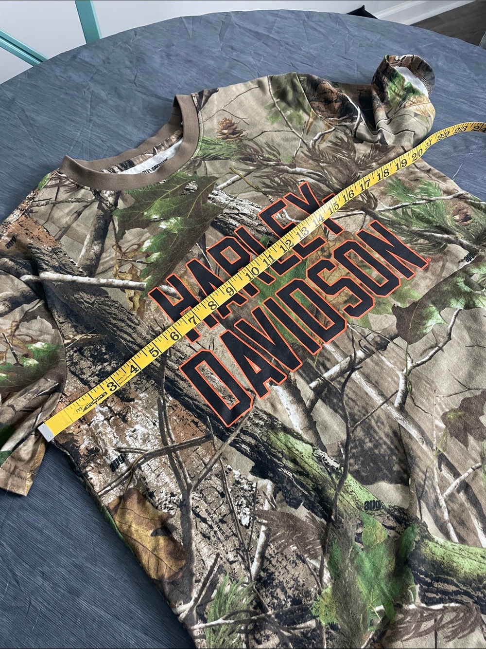 Harley-Davidson Camo Short Sleeve Tee in Brown and Green - Picture 6 of 10